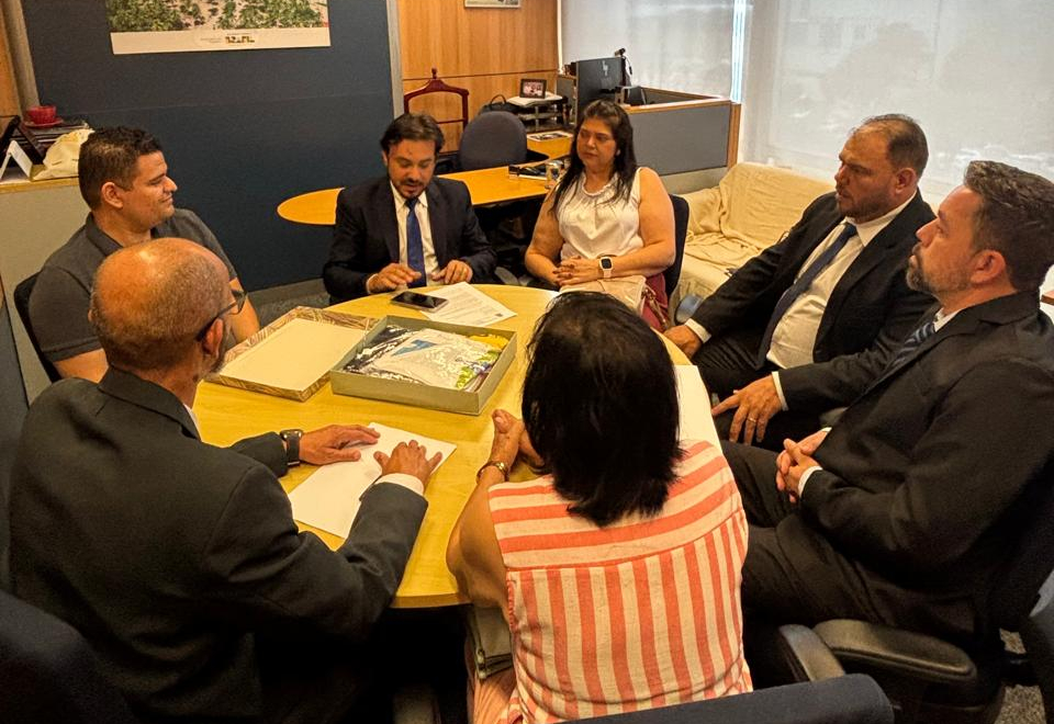 Vereadores de Águas da Prata se reúnem com o Ministério do Turismo em Brasília.