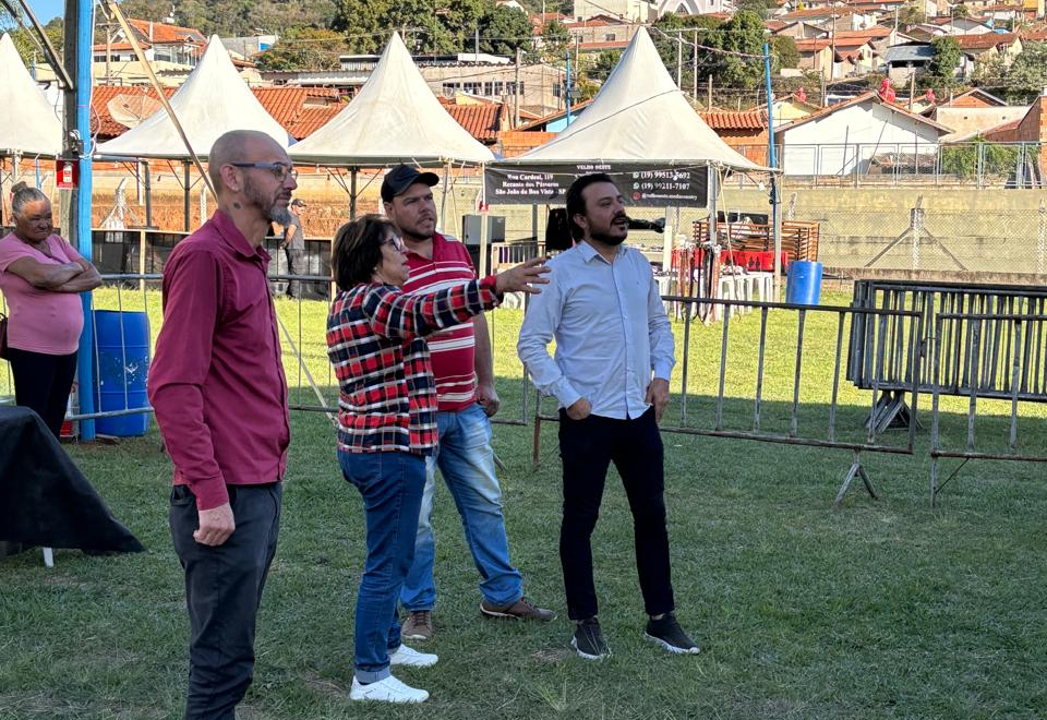 Vereadores acompanham os preparativos da 4ª Festa do Alto do São Roque