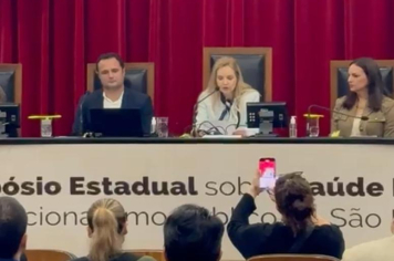 Presidente da Câmara participa de Simpósio Estadual sobre Saúde Mental no Funcionalismo Público